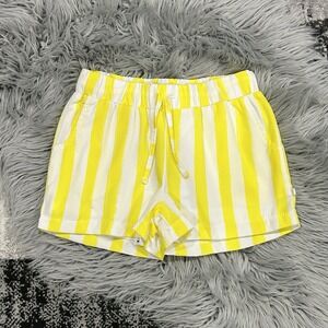 Someone Kids Youth Yellow Vertical Stripe Shorts Size 10Y ‎ **